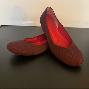 Rothy’s The Flat Purple Marron Ballet Flats Size 8W
